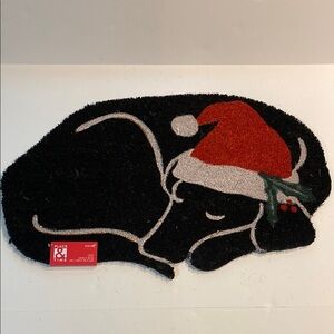 Holiday Lab Dog Door Mat XMas Home Decor New 18 in x 30 in Place & Time